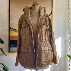 Michael Kors Metallic Gold Utility Jacket